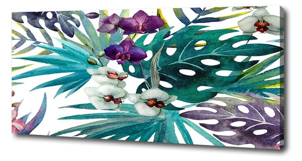 Print pe canvas flori tropicale