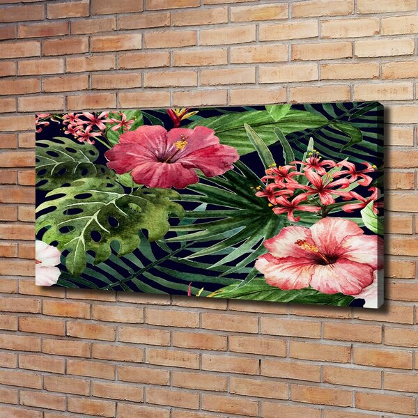 Print pe canvas flori tropicale