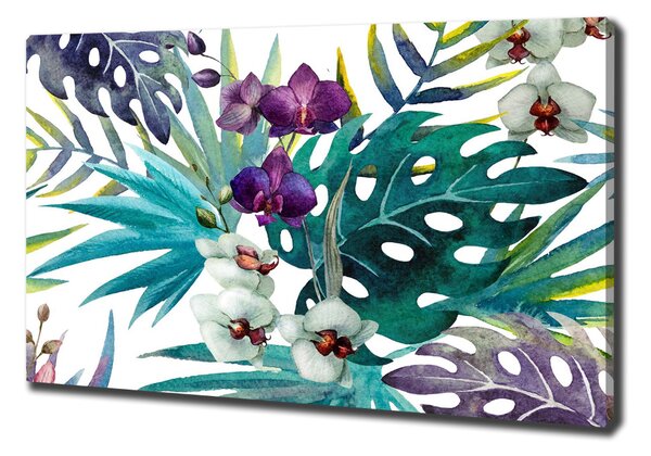 Print pe canvas flori tropicale