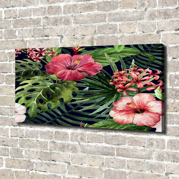 Print pe canvas flori tropicale