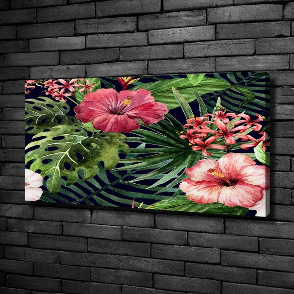 Print pe canvas flori tropicale