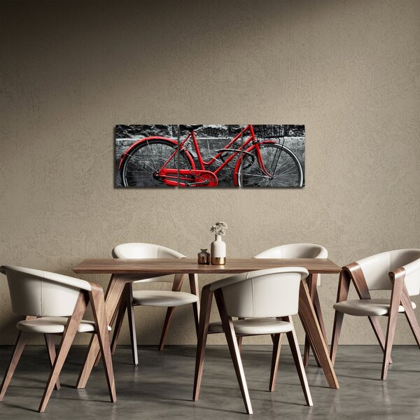 Tablou - Bicicleta istorică (cu ceas) (90x30 cm)