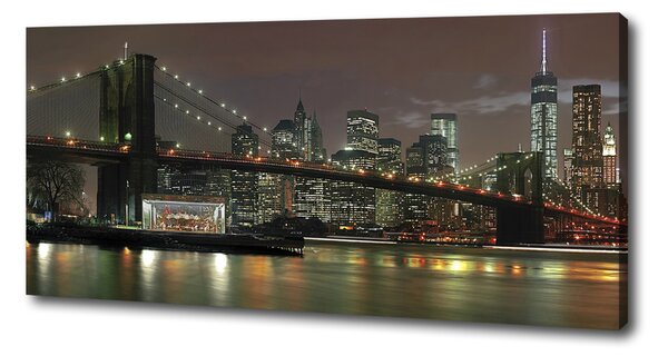 Print pe pânză New York, pe timp de noapte
