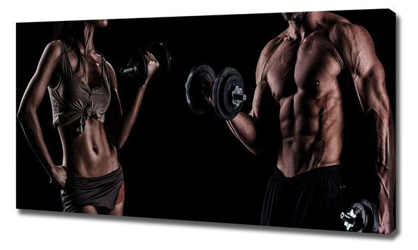 Tablouri tipărite pe pânză Clădire musculare