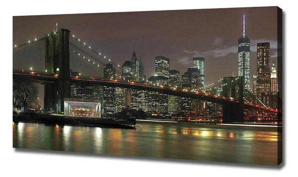 Print pe pânză New York, pe timp de noapte