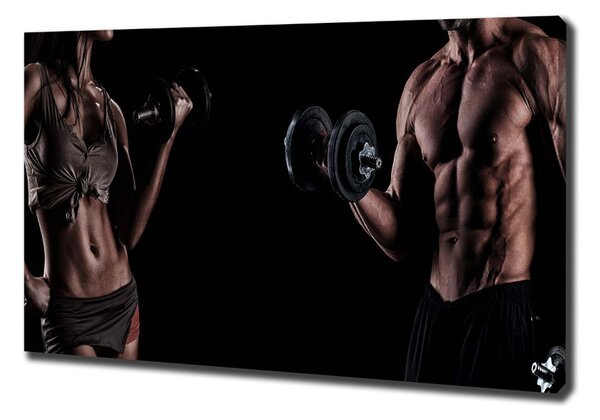 Tablouri tipărite pe pânză Clădire musculare