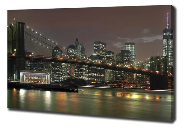 Print pe pânză New York, pe timp de noapte