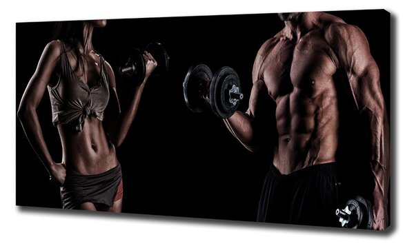 Tablouri tipărite pe pânză Clădire musculare