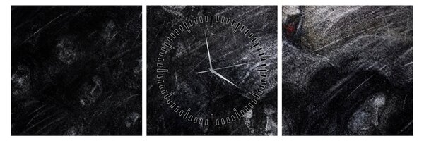 Tablou - Tristețe și renunțare (cu ceas) (90x30 cm)