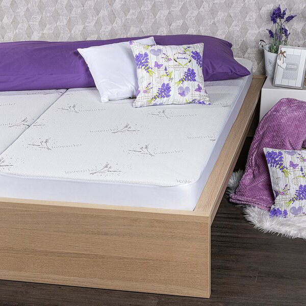 Protecție saltea 4Home Lavender cu bordură, 180 x 200 cm