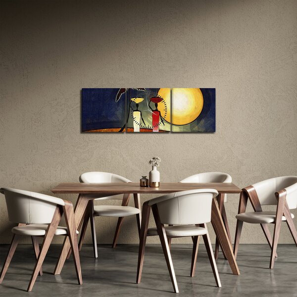 Tabloul picturii străvechi (cu ceas) (90x30 cm)