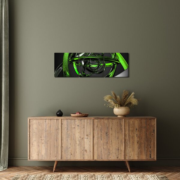 Tablou abstarct (cu ceas) (90x30 cm)