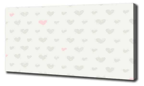 Print pe canvas inimi de fundal