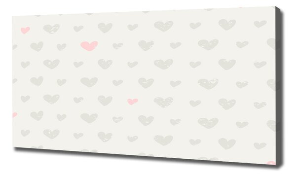 Print pe canvas inimi de fundal