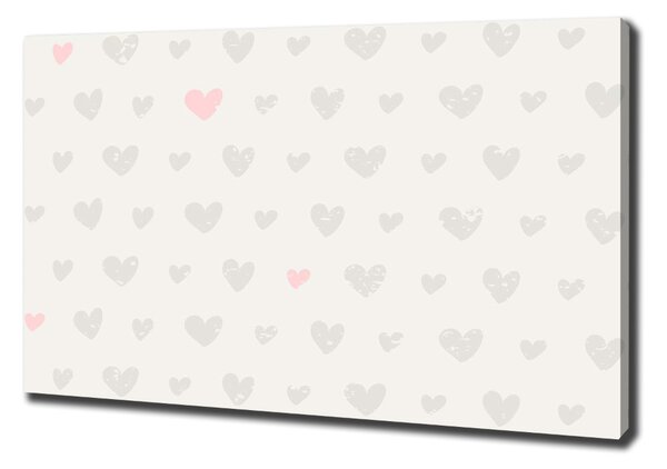 Print pe canvas inimi de fundal