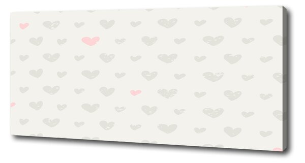 Print pe canvas inimi de fundal