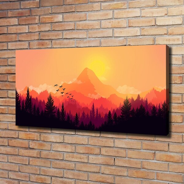 Tablou pe pânză canvas peisaj montan