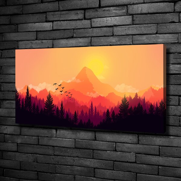 Tablou pe pânză canvas peisaj montan