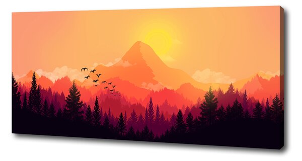 Tablou pe pânză canvas peisaj montan