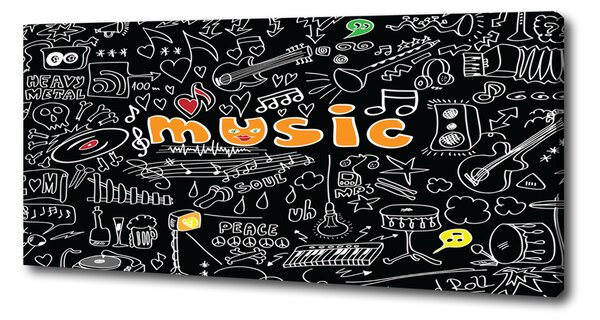Tablou canvas simboluri muzicale