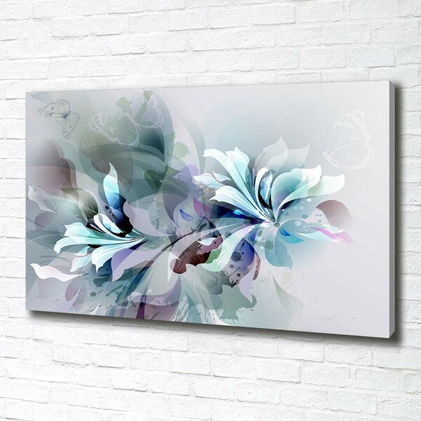 Imprimare tablou canvas flori abstracte