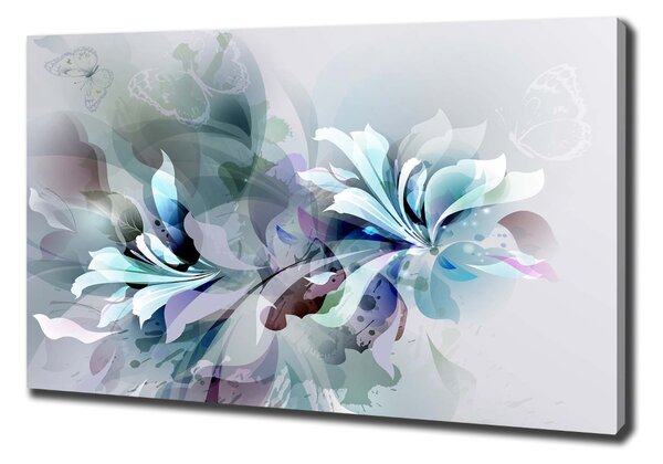 Imprimare tablou canvas flori abstracte