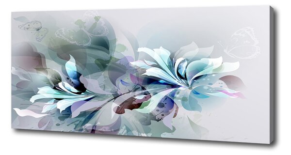Imprimare tablou canvas flori abstracte