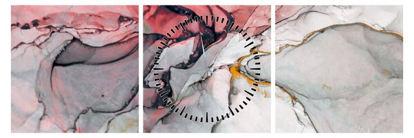Tablou abstractie (cu ceas) (90x30 cm)
