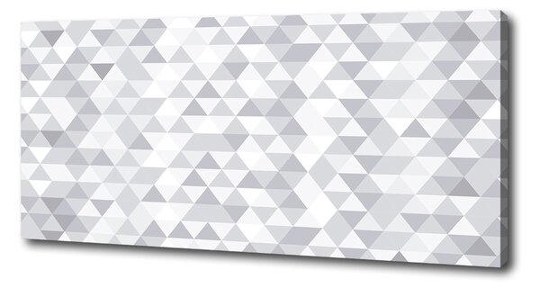 Imprimare tablou canvas triunghiuri gri