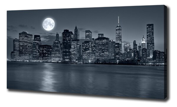 Imprimare tablou canvas New York, pe timp de noapte