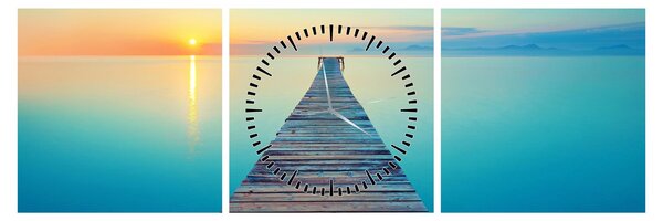 Tablou - Dig spre infinit (cu ceas) (90x30 cm)
