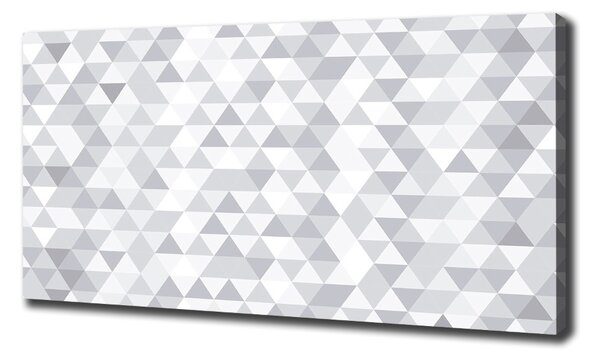 Imprimare tablou canvas triunghiuri gri