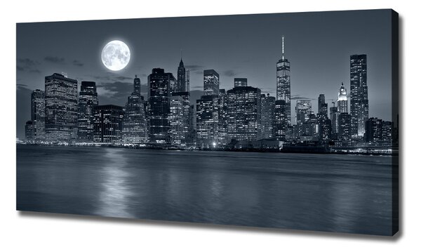Imprimare tablou canvas New York, pe timp de noapte