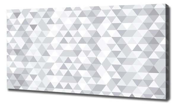 Imprimare tablou canvas triunghiuri gri