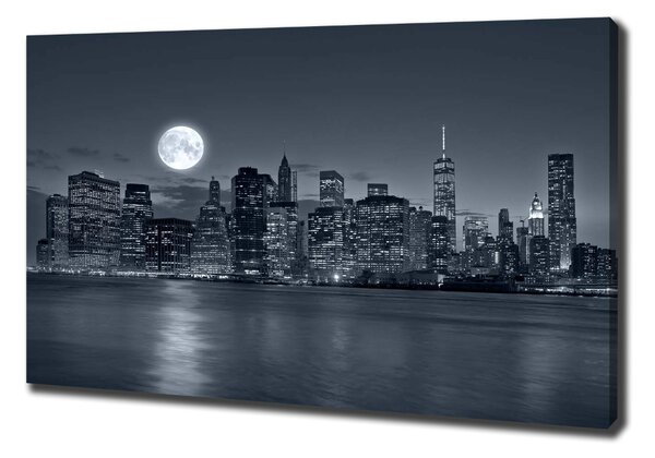 Imprimare tablou canvas New York, pe timp de noapte