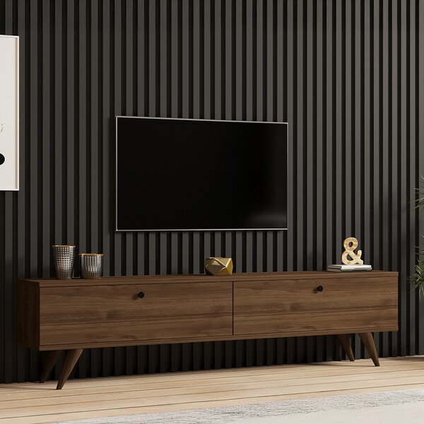Comoda TV Jatera, culoare nuc, 160 x 25 x 40 cm