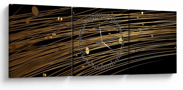Tablou abstrat (cu ceas) (90x30 cm)