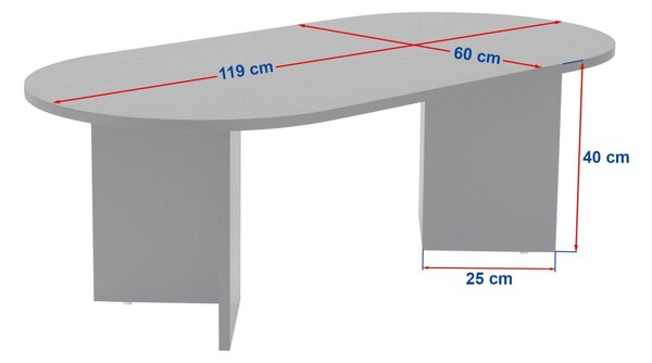 Masuta de cafea Sable Nuc