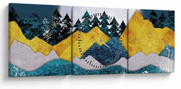 Tablou - Peisaj polar (cu ceas) (90x30 cm)