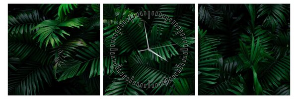 Tablou - Păpădii tropicale (cu ceas) (90x30 cm)