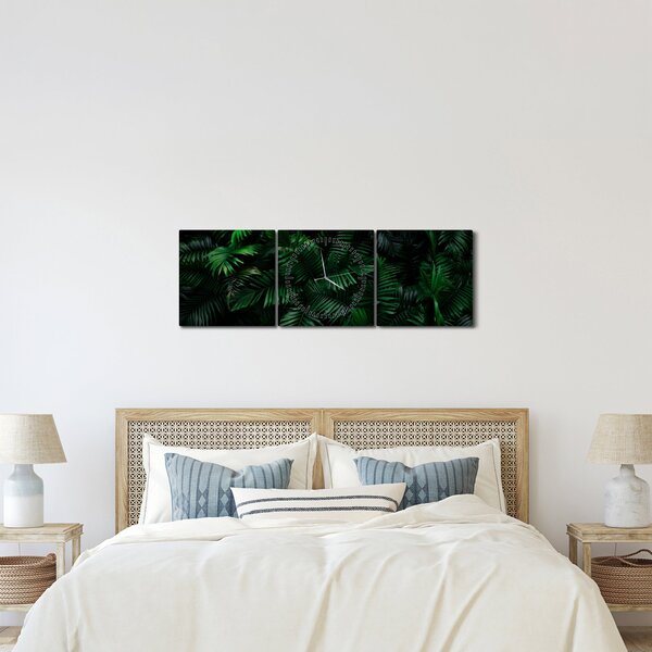 Tablou - Păpădii tropicale (cu ceas) (90x30 cm)