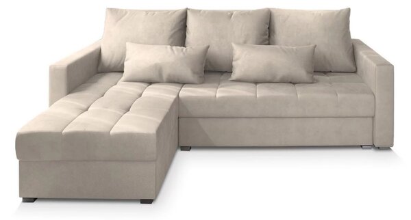 Canapea coltar extensibil ZENOVA 220 x 140 cm, reversibila - crem