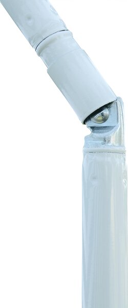 Outsunny Umbrelă de Plajă cu Acoperiș Înclinabil la 45°, Ø1.8x2 m, Verde și Alb | Aosom Romania