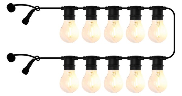 Sirius Ghirlandă luminoasă LED Tobias, extensie, transparentă, 10 becuri, lungime 4,5 m, Transparent, Plastic