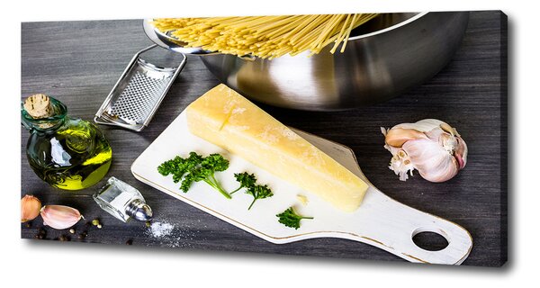 Pictură pe pânză Paste cu usturoi