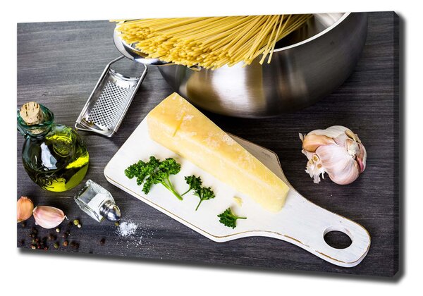 Pictură pe pânză Paste cu usturoi