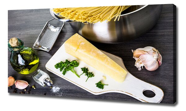 Pictură pe pânză Paste cu usturoi