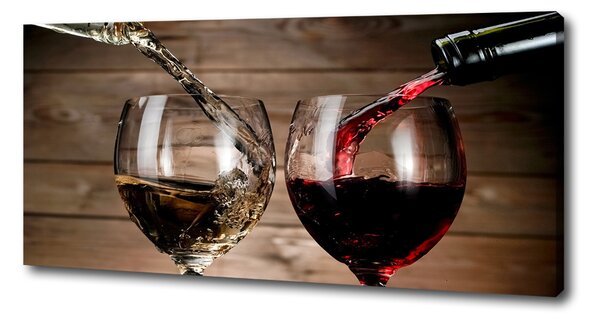 Tablou canvas Două pahare de vin