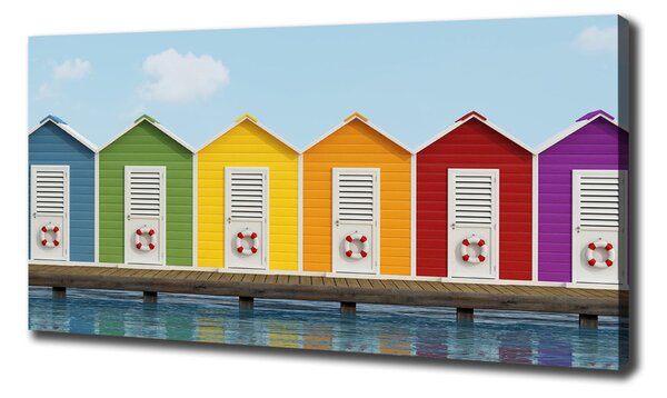 Tablouri tipărite pe pânză cabine de plajă