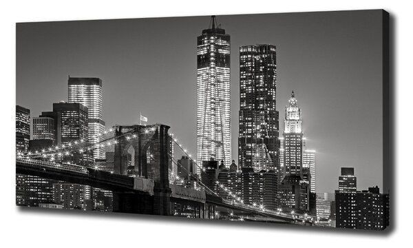 Tablou pe pânză canvas Manhattan pe timp de noapte